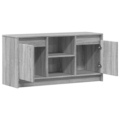 TV-Schrank mit LED-Beleuchtung Grau Sonoma 100x34x50 cm