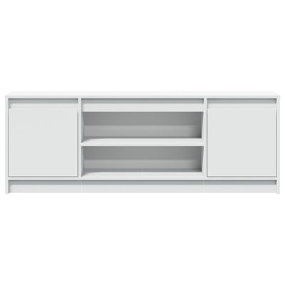 TV-Schrank mit LED-Beleuchtung Weiß 139,5x34x50cm Holzwerkstoff