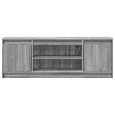 TV-Schrank mit LED-Beleuchtung Grau Sonoma 139,5x34x50 cm