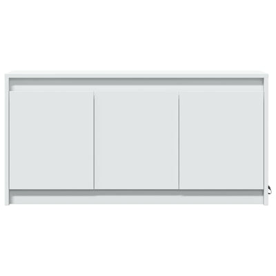 TV-Schrank mit LED-Beleuchtung Weiß 100x34x50 cm Holzwerkstoff