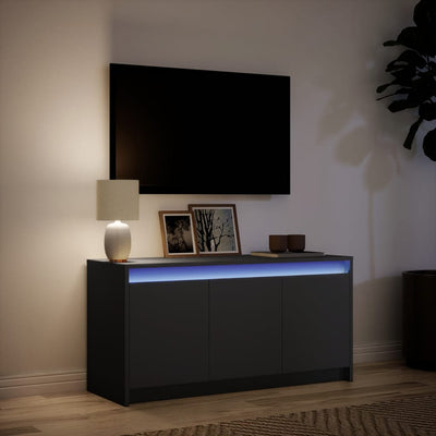 TV-Schrank mit LED-Beleuchtung Schwarz 100x34x50 cm