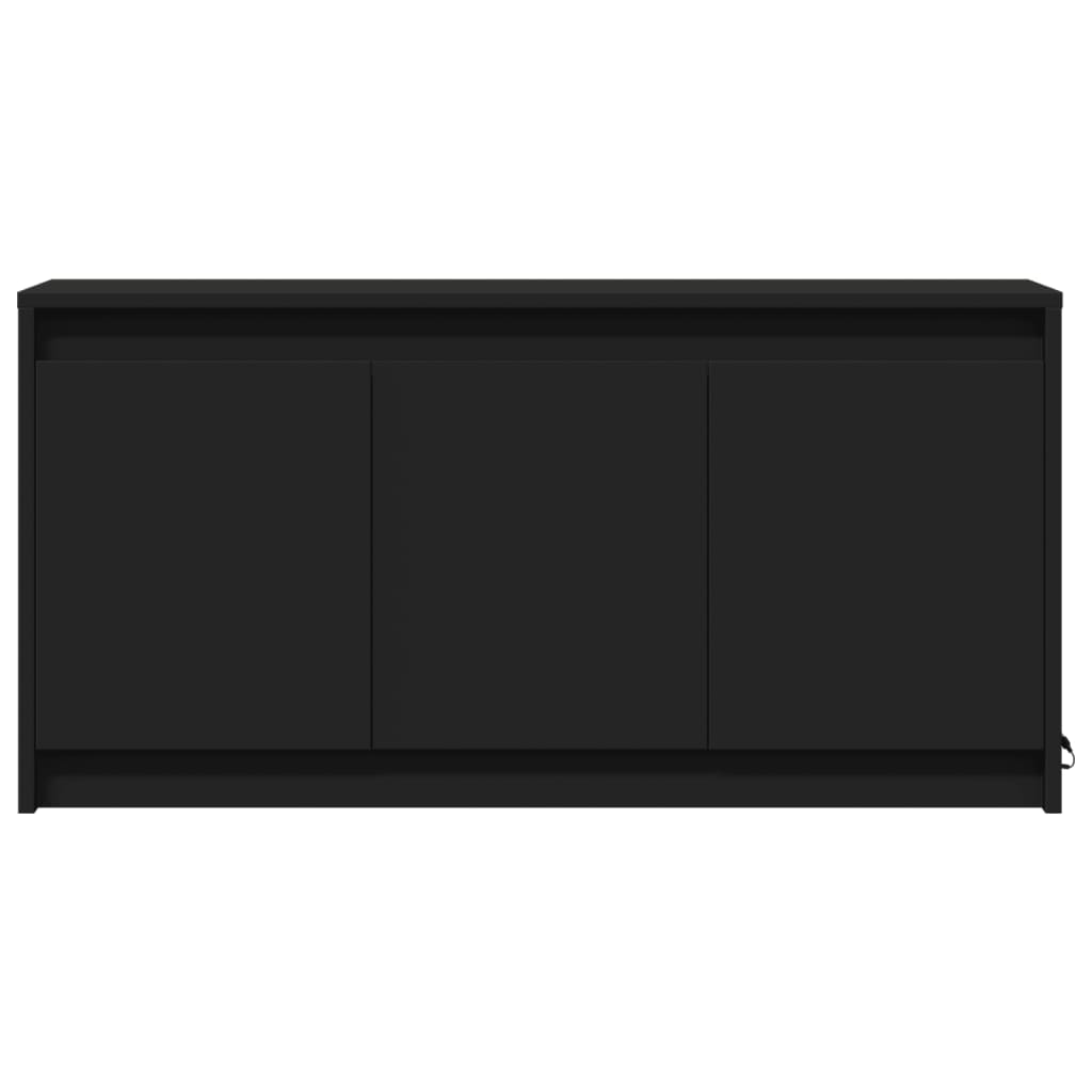 TV-Schrank mit LED-Beleuchtung Schwarz 100x34x50 cm