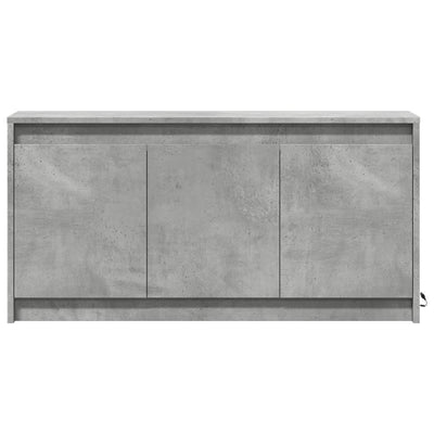 TV-Schrank mit LED-Beleuchtung Betongrau 100x34x50 cm