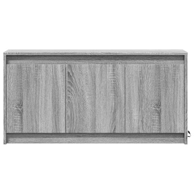 TV-Schrank mit LED-Beleuchtung Grau Sonoma 100x34x50 cm