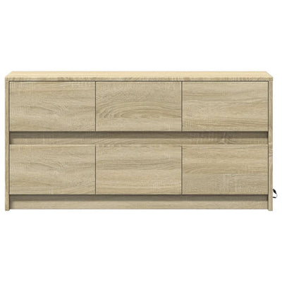 TV-Schrank mit LED-Beleuchtung Sonoma-Eiche 100x34x50 cm