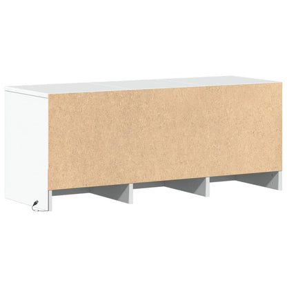 TV-Schrank mit LED-Beleuchtung Weiß 97x34x40 cm Holzwerkstoff