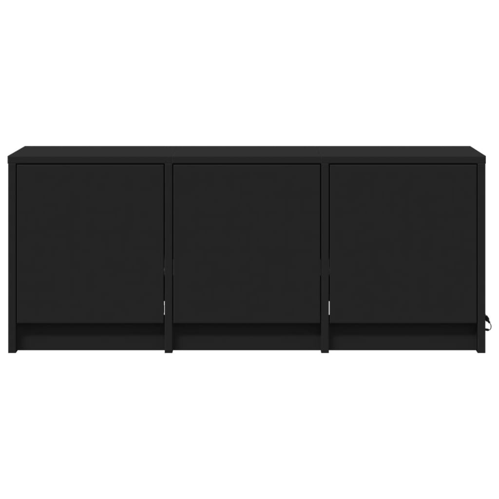 TV-Schrank LED Schwarz 97x34x40 cm Holzwerkstoff