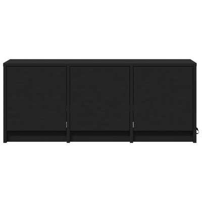 TV-Schrank LED Schwarz 97x34x40 cm Holzwerkstoff