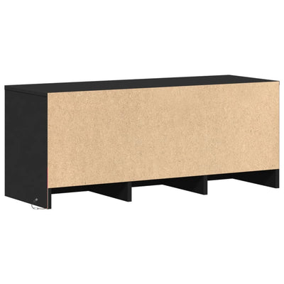 TV-Schrank LED Schwarz 97x34x40 cm Holzwerkstoff