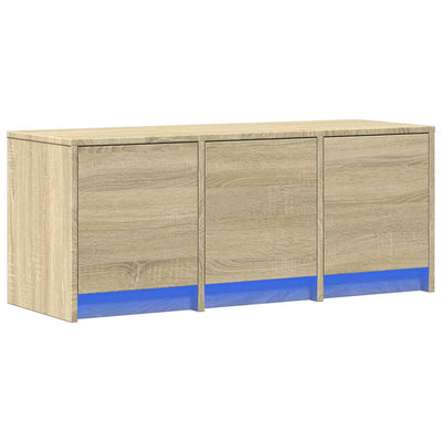 TV-Schrank LED Sonoma-Eiche 97x34x40 cm Holzwerkstoff