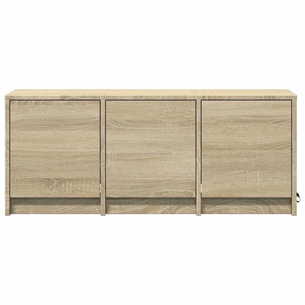 TV-Schrank LED Sonoma-Eiche 97x34x40 cm Holzwerkstoff