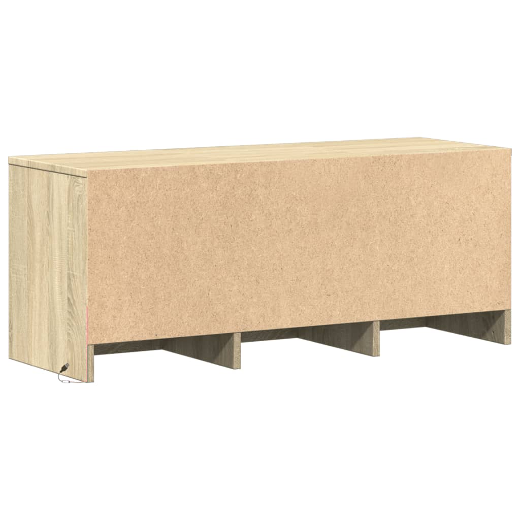 TV-Schrank LED Sonoma-Eiche 97x34x40 cm Holzwerkstoff