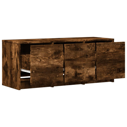 TV-Schrank LED Räuchereiche 97x34x40 cm Holzwerkstoff