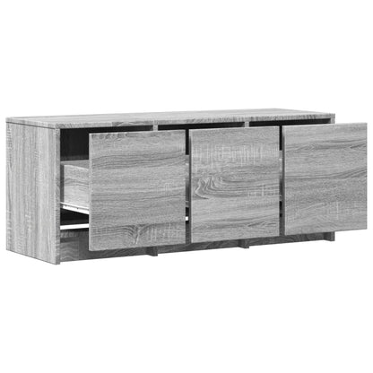 TV-Schrank LED Grau Sonoma 97x34x40 cm Holzwerkstoff