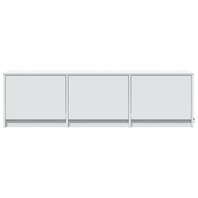 TV-Schrank mit LED-Beleuchtung Weiß 140x34x40 cm Holzwerkstoff