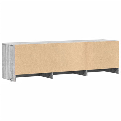 TV-Schrank LED Grau Sonoma 140x34x40 cm Holzwerkstoff