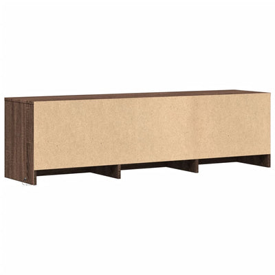 TV-Schrank LED Braun Eichen-Optik 140x34x40 cm Holzwerkstoff