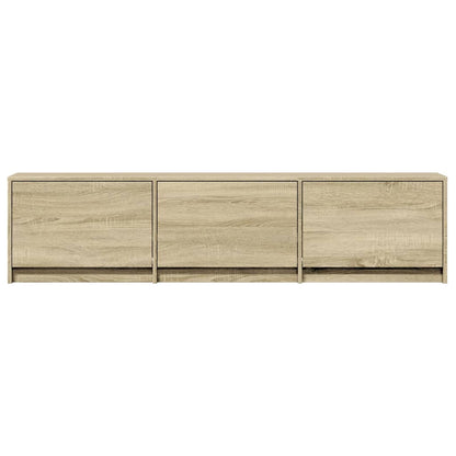 TV-Schrank mit LED-Beleuchtung Sonoma-Eiche 165x34x40 cm