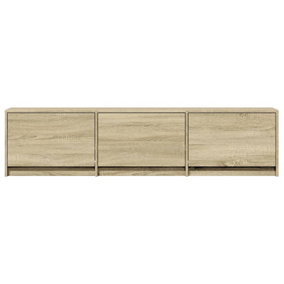 TV-Schrank mit LED-Beleuchtung Sonoma-Eiche 165x34x40 cm