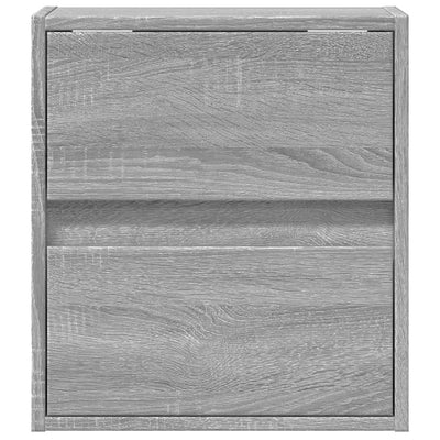 TV-Wandschrank mit LED-Beleuchtung Grau Sonoma 41x31x45 cm