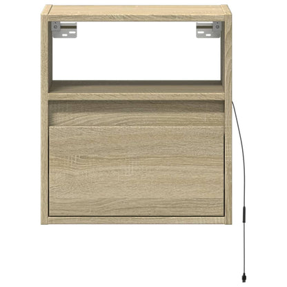 TV-Wandschrank mit LED-Beleuchtung Sonoma 41x31x45 cm