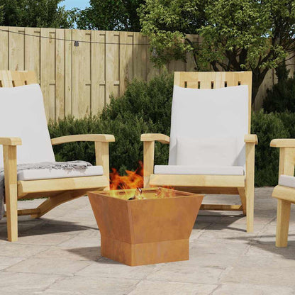 Feuerstelle Braun 40 x 40 x 35 cm Stahl