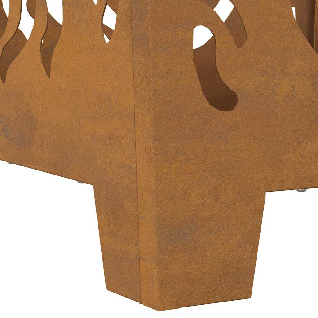 Feuerstelle Braun 40 x 40 x 40 cm Stahl