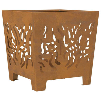 Feuerstelle Braun 40 x 40 x 40 cm Stahl