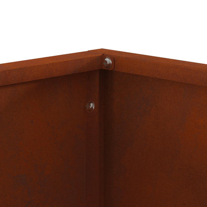 Braciere marrone 60 x 60 x 40 cm in acciaio