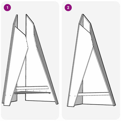 Feuerplatz Braun 58 x 40 x 100 cm Wetterfeststahl