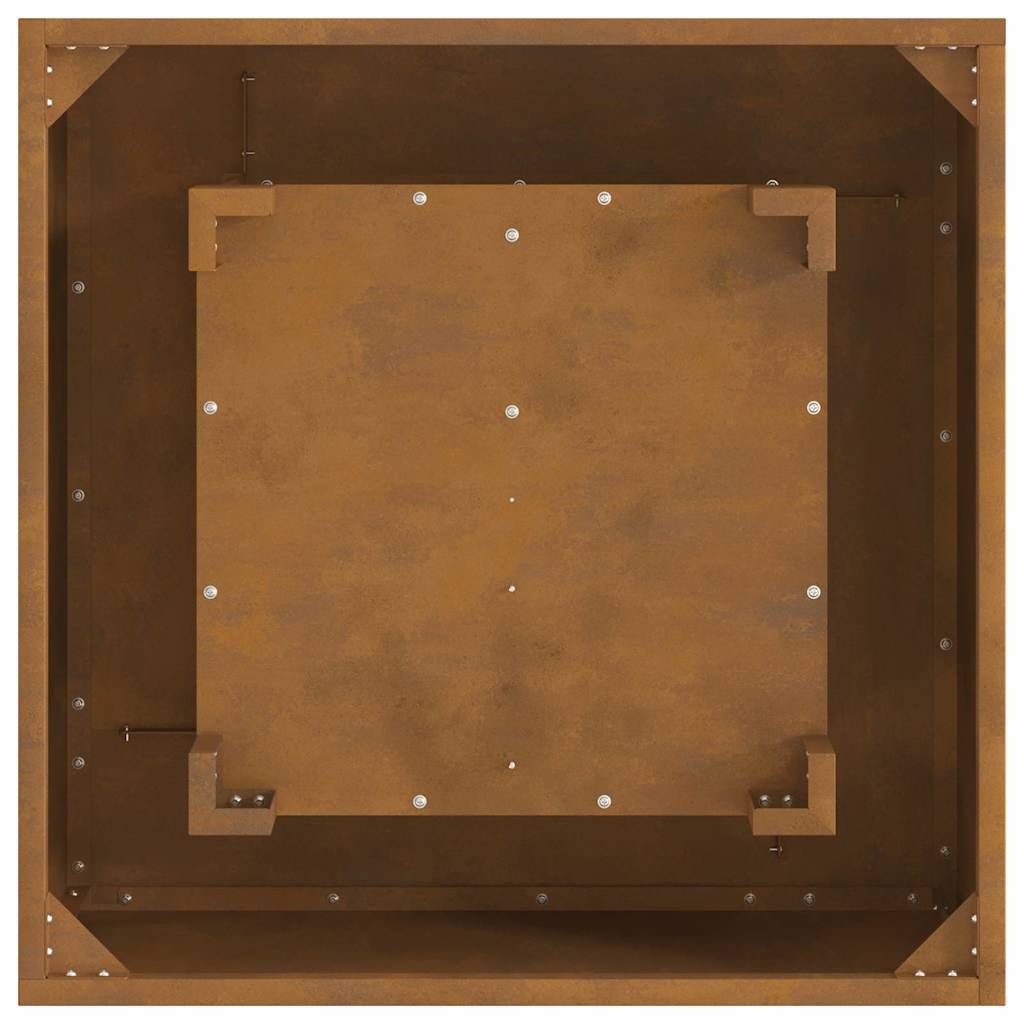 Feuerstelle Braun 60 x 60 x 30 cm Stahl