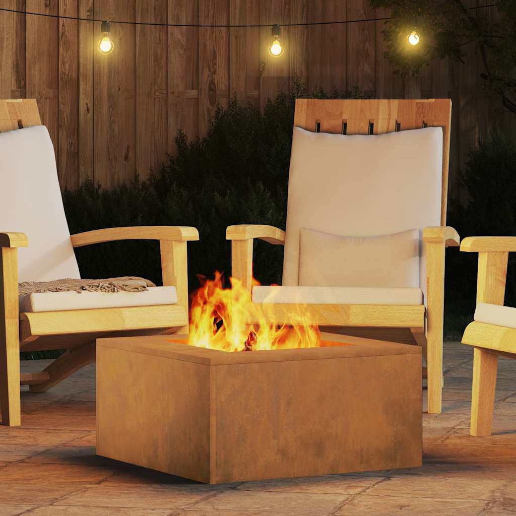 Feuerstelle Braun 60 x 60 x 30 cm Stahl