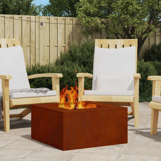 Braciere Braun 60 x 60 x 30 cm in acciaio resistente alle intemperie