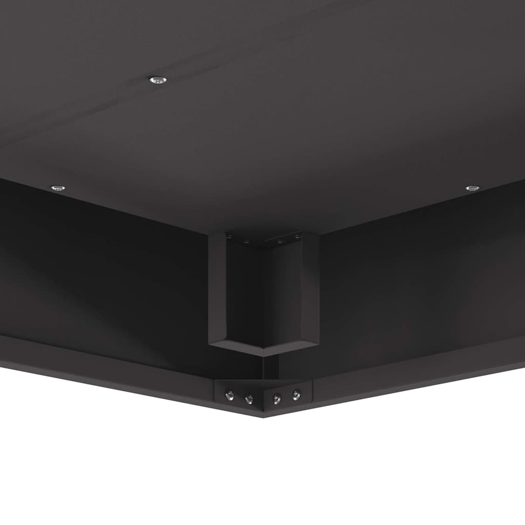 Feuerplatz Schwarz 80 x 80 x 40 cm Kaltgewalzter Stahl