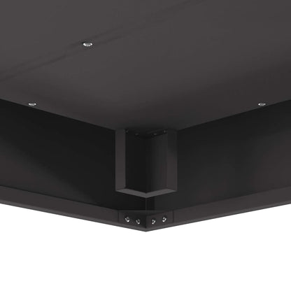 Feuerplatz Schwarz 80 x 80 x 40 cm Kaltgewalzter Stahl