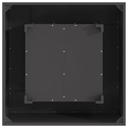 Feuerplatz Schwarz 80 x 80 x 40 cm Kaltgewalzter Stahl