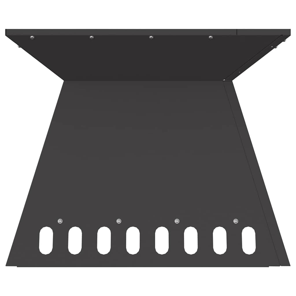 Feuerstelle Schwarz 48 x 48 x 40 cm Stahl