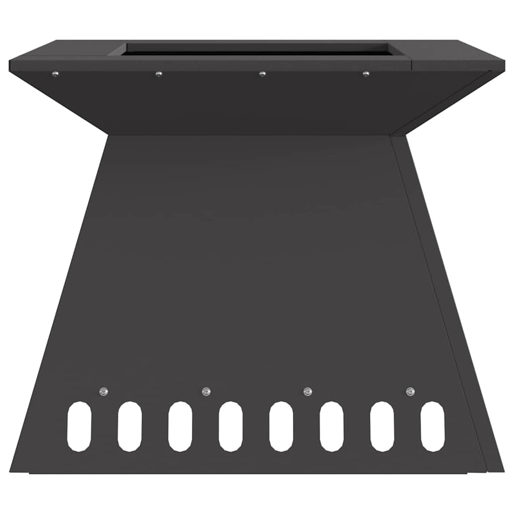 Feuerstelle Schwarz 48 x 48 x 40 cm Stahl