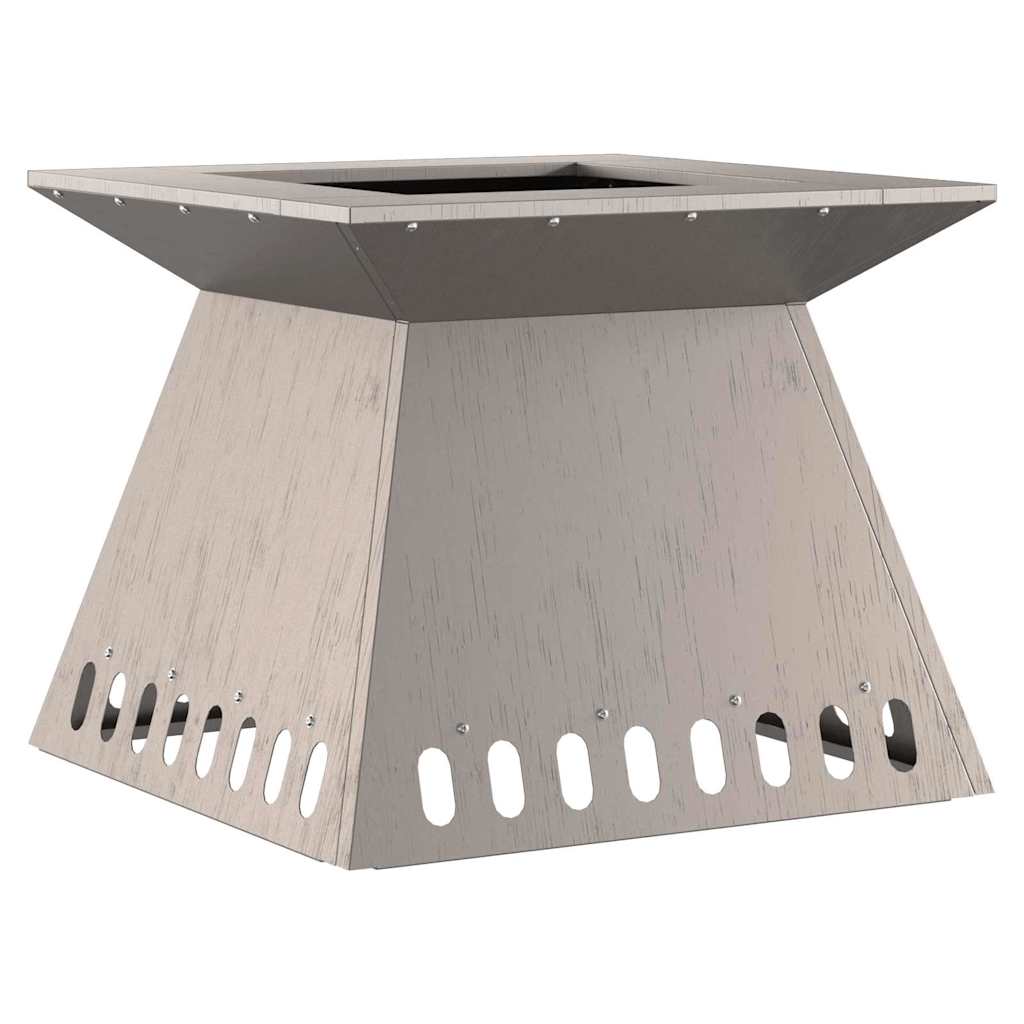 Feuerplatz Braun 48 x 48 x 40 cm Wetterfeststahl