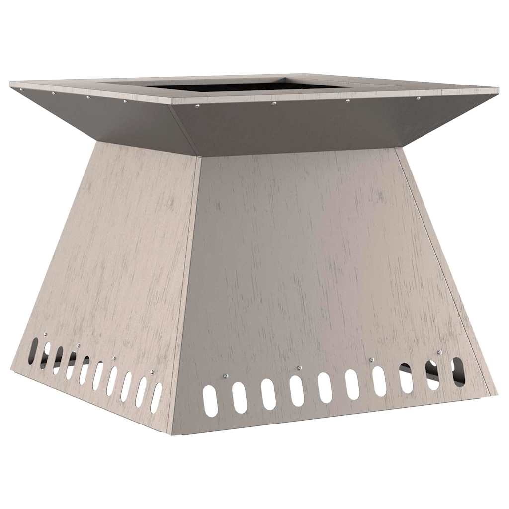 Feuerplatz Braun 60 x 60 x 50 cm Wetterfeststahl