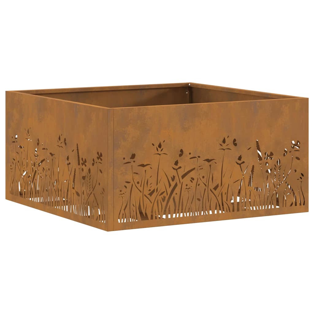 Feuerstelle Braun 60 x 60 x 30 cm Stahl