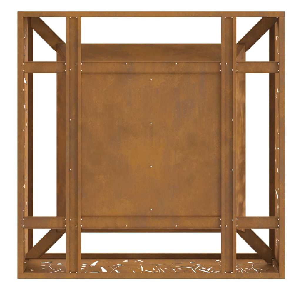 Feuerplatz Braun 80 x 80 x 30 cm Witterungsbeständiger Stahl