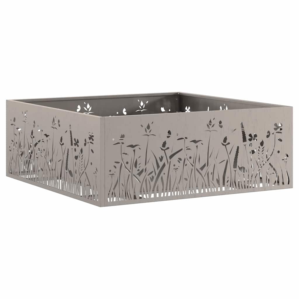 Feuerplatz Braun 80 x 80 x 30 cm Witterungsbeständiger Stahl