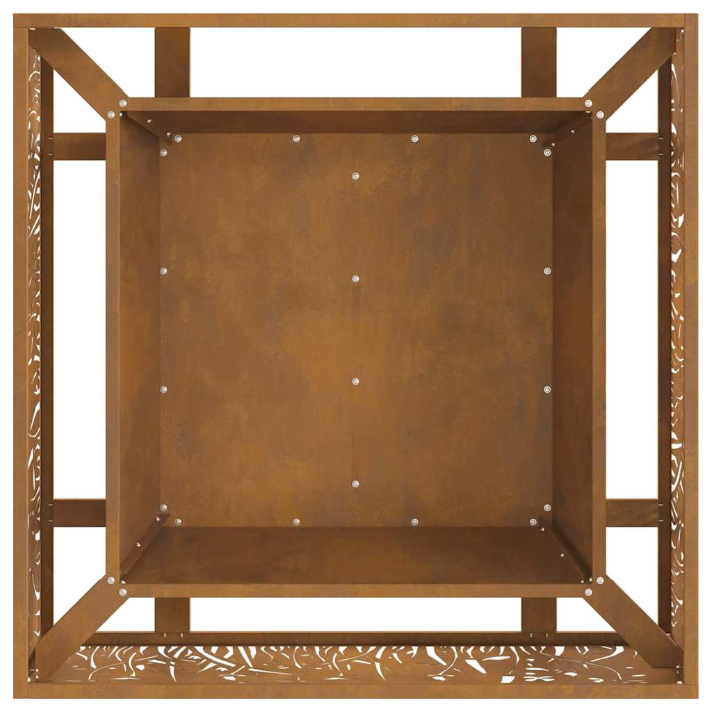 Feuerplatz Braun 80 x 80 x 30 cm Witterungsbeständiger Stahl