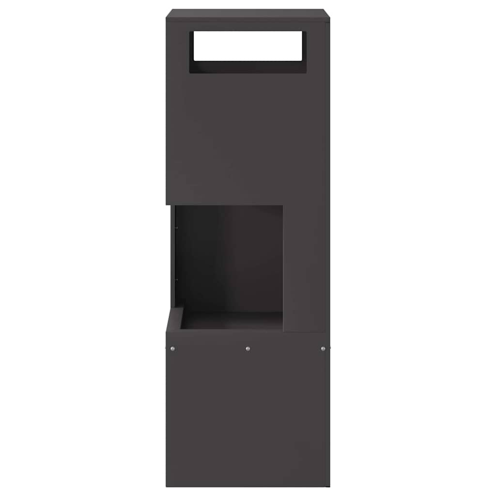 Feuerstelle Schwarz 35 x 35 x 100 cm Stahl