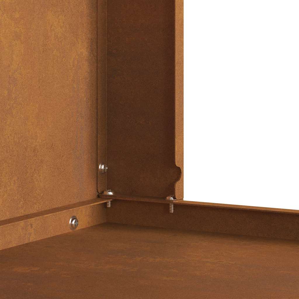 Feuerstelle Braun 60 x 40 x 96 cm Stahl