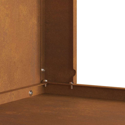 Feuerstelle Braun 60 x 40 x 96 cm Stahl