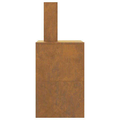 Feuerstelle Braun 60 x 40 x 96 cm Stahl