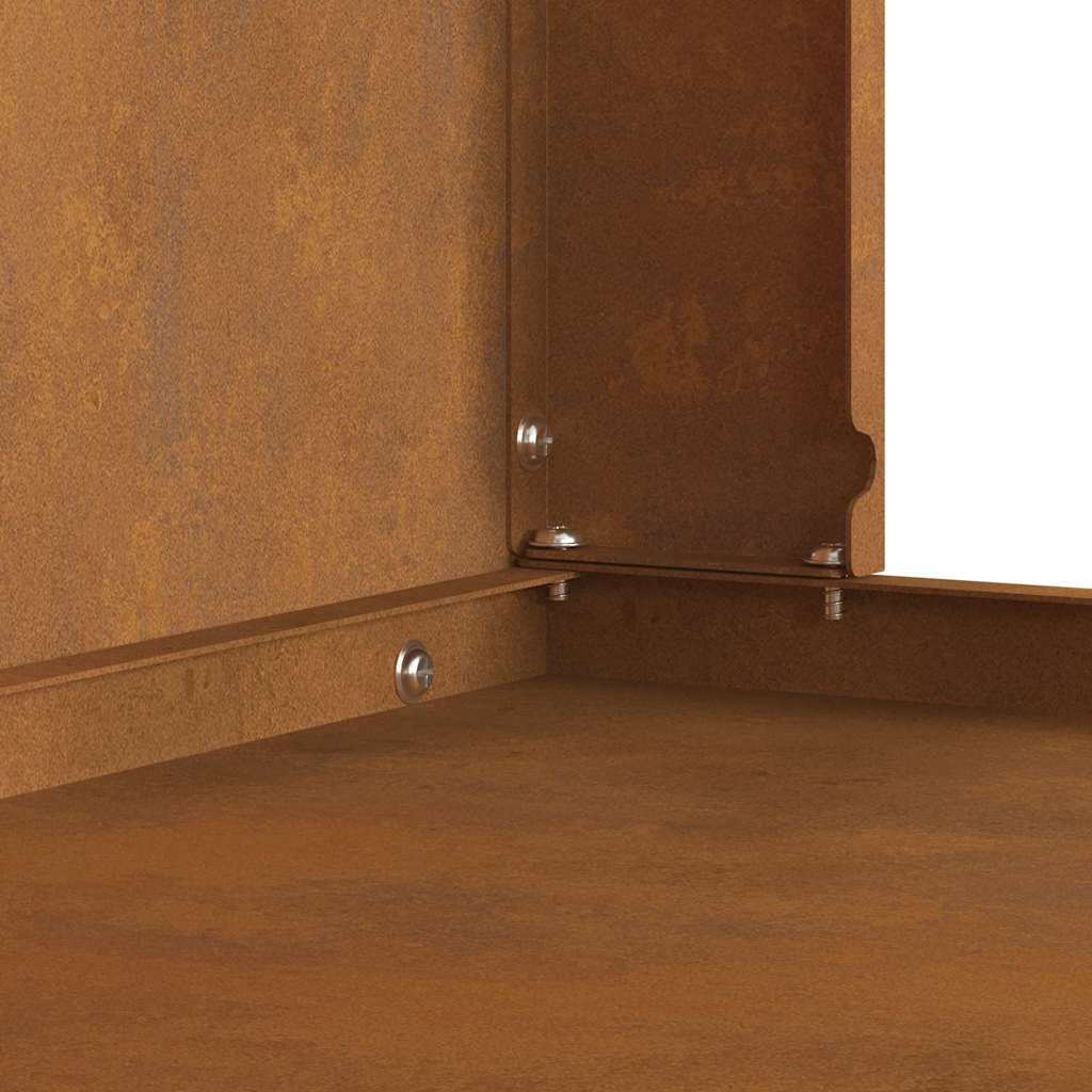 Feuerstelle Braun 80 x 50 x 96 cm Stahl