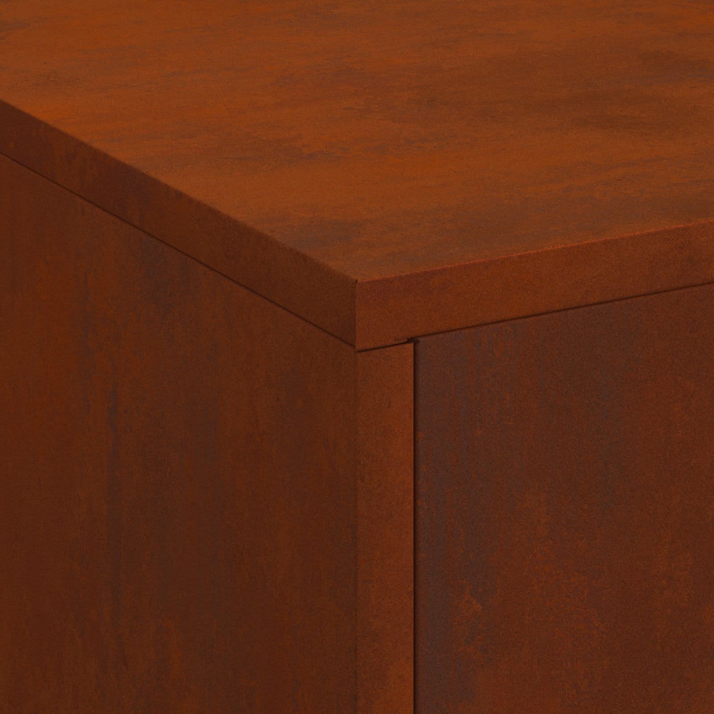 Feuerstelle Braun 80 x 50 x 96 cm Wetterfeststahl